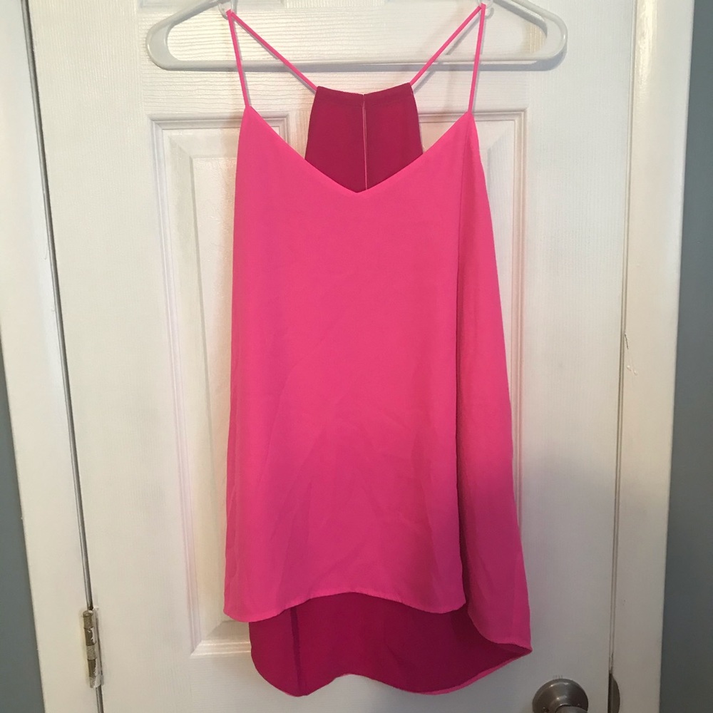 Express tank top reversible dark pink/light pink